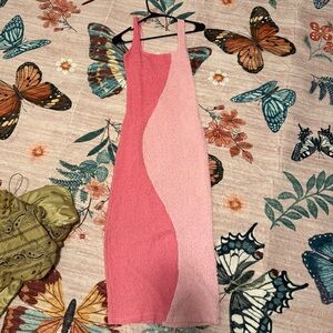 AUREUM Pink Textured Dress